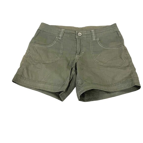 Kuhl Kontra Shorts Women's Size 6 Sage Button Flap Pockets Hiking Shorts - Picture 14 of 16